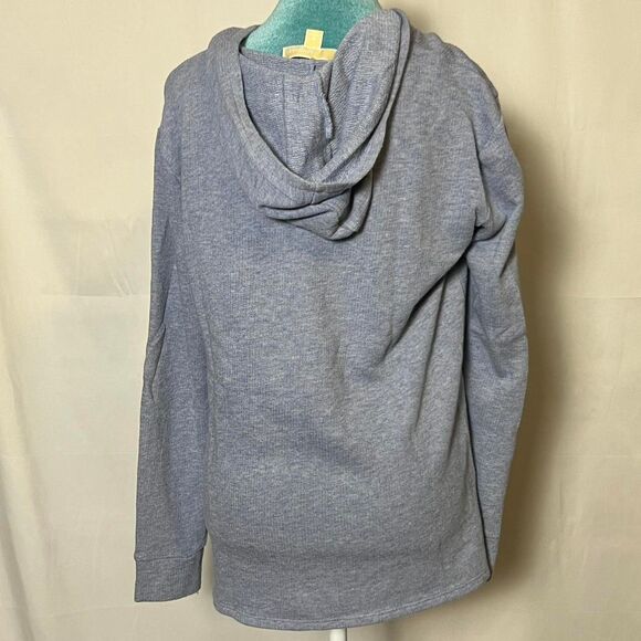 Y2K MICHAEL Michael Kors Bling Logo Lace-Up Hoodie Medium preppy - Picture 3 of 6